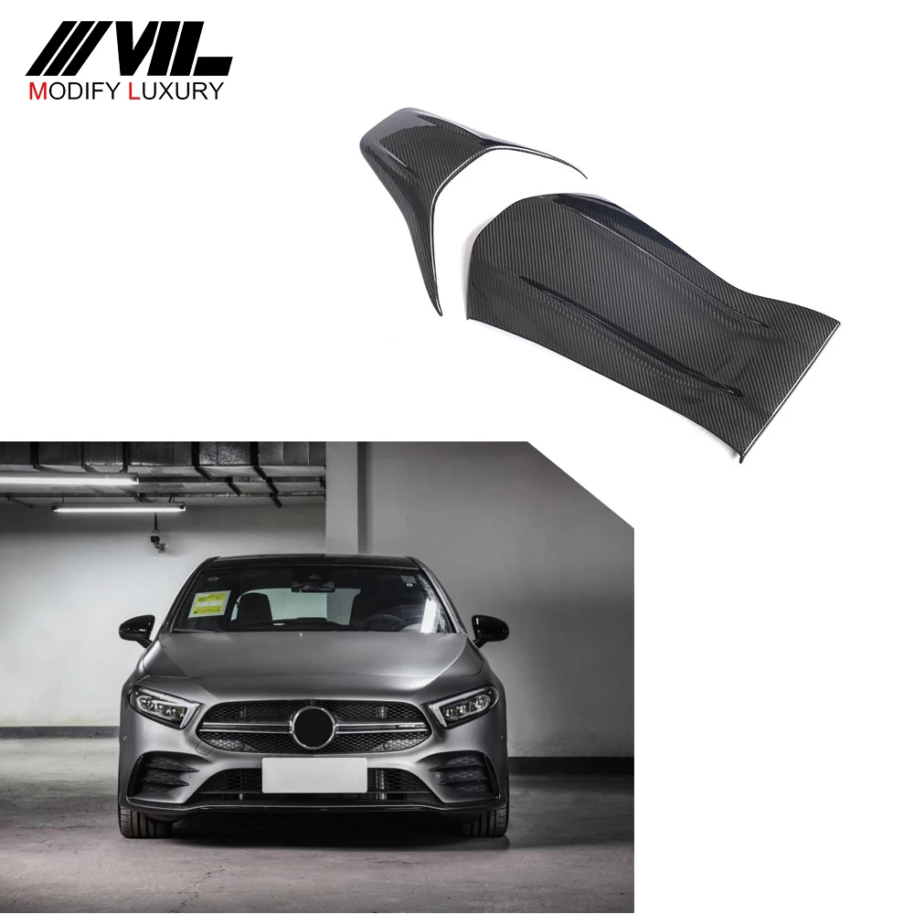 Modify Luxury W205 A C CLA Class Carbon Fiber Car Seat Cover for Mercedes Benz A35 A45 C43 C63 AMG S CLA35 AMG 2D 4D 2014-2021