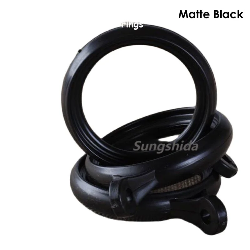 

Sungshida 30Pack Black Thicken Mute Solid ABS Curtain Rings For 22-32mm(7/8IN to 1.25IN) Diameter Rods Curtain Accessories