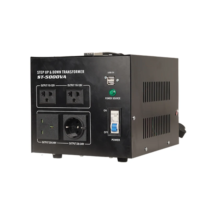 ST 5000W Single-Phase Voltage Converter 110V-220V/220V-110V Step up Transformer Home Power AppliConnectivity Optimized Output