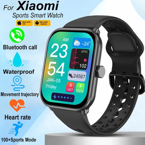 Reloj versión Global 5 para Xiaomi hombres mujeres HD AMOLED pantalla ritmo cardíaco Bluetooth llamada impermeable deportes GPS Track reloj inteligente
