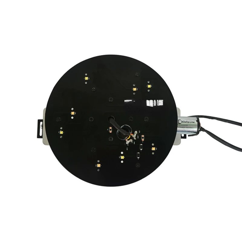 8W Rotating angle 360 degree LED street cabinet light LED round disk jewelry display showcase cabinet lighting