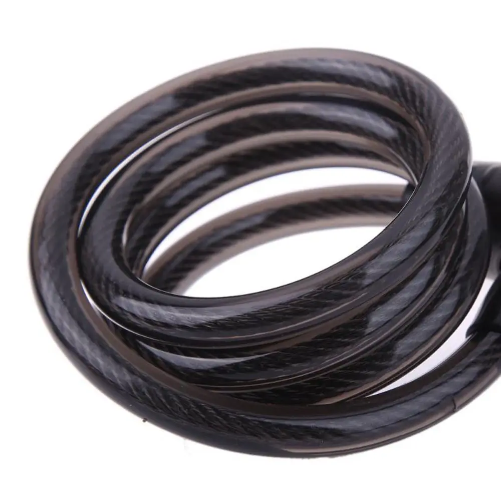 Steel Cable Coil Anti-Theft Motorcycle Bike Security Wire Circle Lock Bicycle Lock