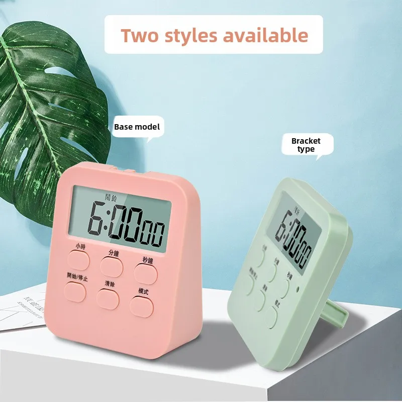 Pengatur Waktu Layar Besar Multifungsi Pengatur Waktu Memanggang Dapur dengan Pengatur Waktu Jam Stopwatch Pelacak Waktu Penjaga Waktu