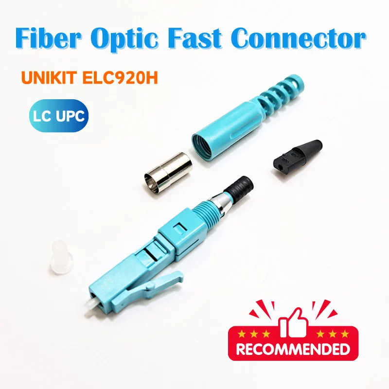 

Fiber Optic Fast Connector UNIKIT ELC920H LC UPC 0.9mm SM Embedded Type Fiber Optic Quick Connector For Cold Splicer FTTH