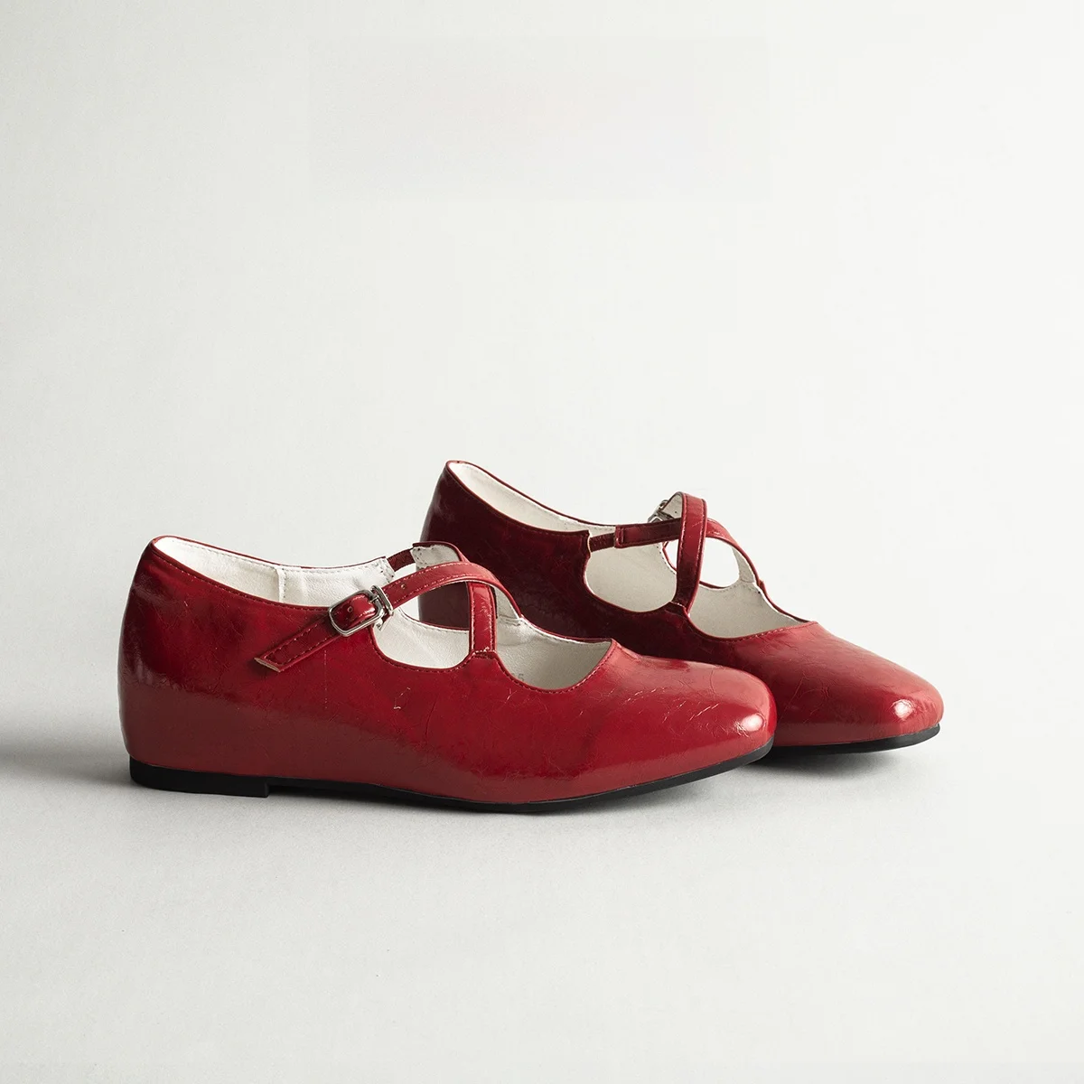 genuine-leather-mary-jane-ballet-flat-shoes-women's-cross-strap-versatile-fairy-wind-matching-skirts-rubber-outsole-spring