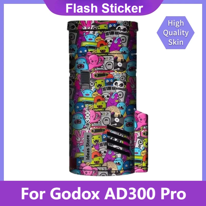 For Godox AD300 Pro Decal Skin Vinyl Wrap Film Outdoor Flash Body Protective Sticker Protector Coat AD300Pro