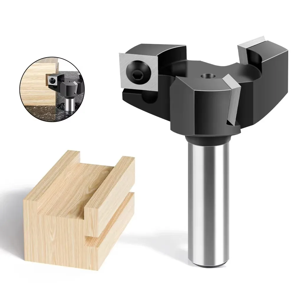 

1 шт., 12 мм, 1/2 дюйма, 3 зубца, Т-образный паз, фреза, фреза с прямой кромкой, долбежная фреза, режущая ручка для изделий из дерева, дерева