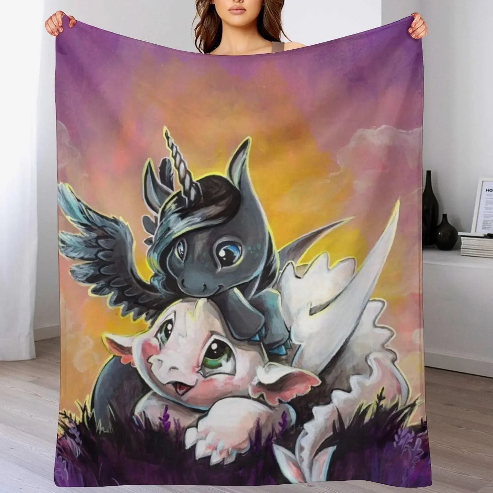 

New Sunset friends Throw Blanket Soft Plush Plaid Large Personalized Gift For Decorative Sofa Blankets