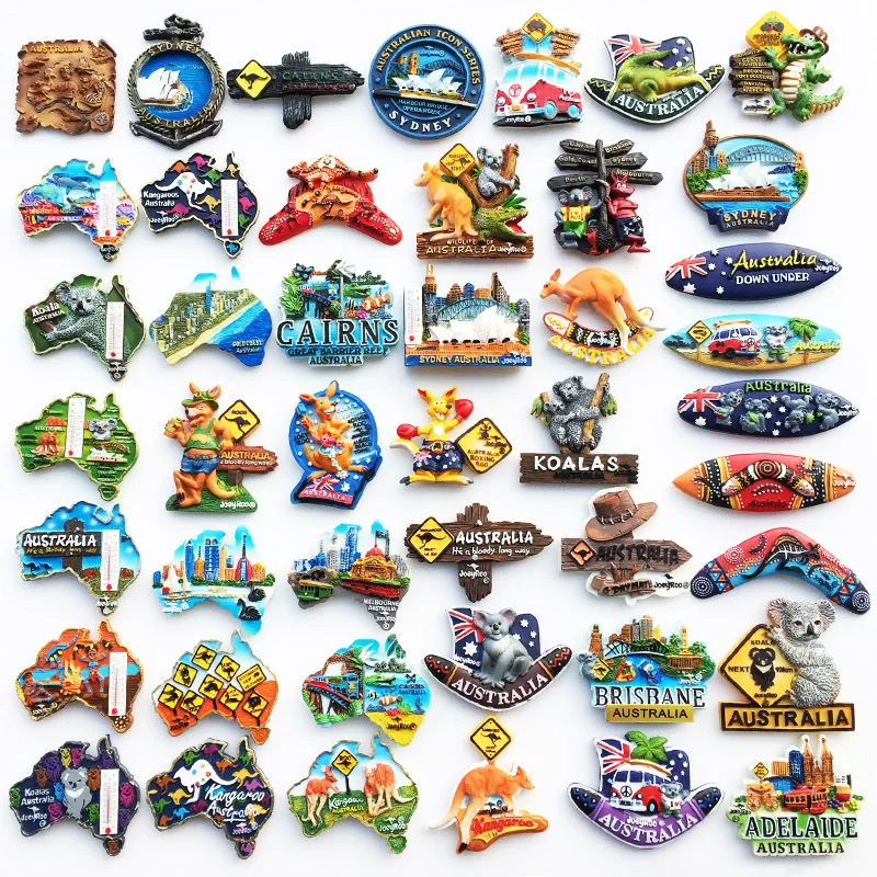 

Australia Magnetic Fridge Magnet Souvenir Brisbane Sydney Decorative Magnets for Refrigerator Tourist Souvenir Gifts for Friends