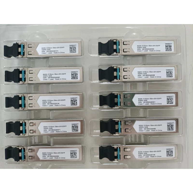 

for Huawei Used Original 34060277 eSFP STM4 OC12 622Mbps 1310nm 15km Duplex LC SMF DOM Optical Transceiver