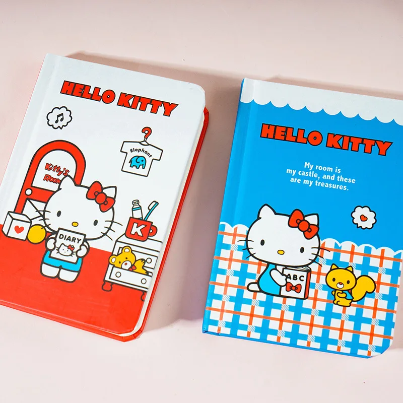 

12pcs Hello Kitty Notebook Cute Anime Diary Memo Student Supplies Learning Accessories Desktop Decoration Girl Gift Wholesale