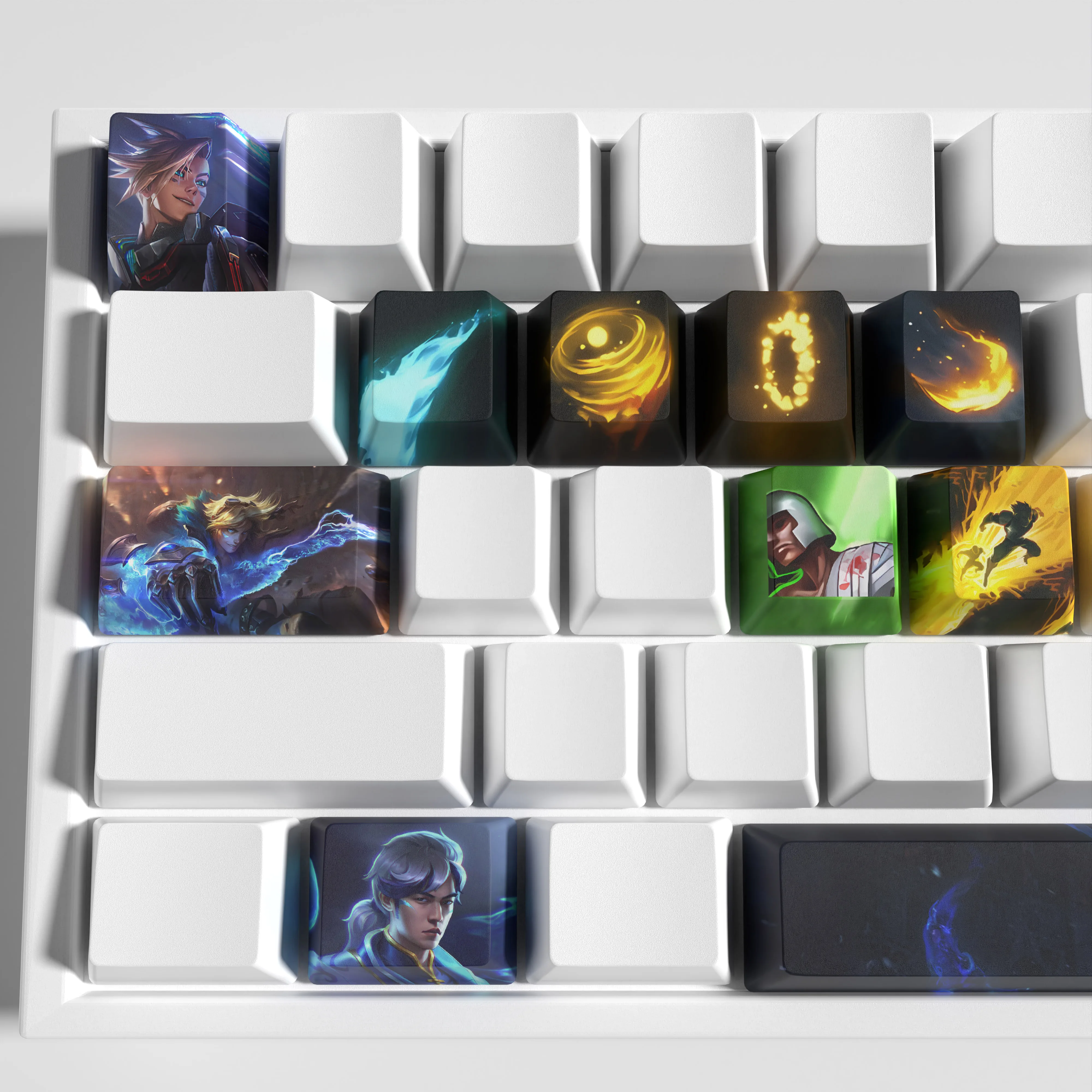 ezreal keycaps League of Legends ezreal keycaps game keycaps OEM Profile 12keys PBT dye sub keycaps