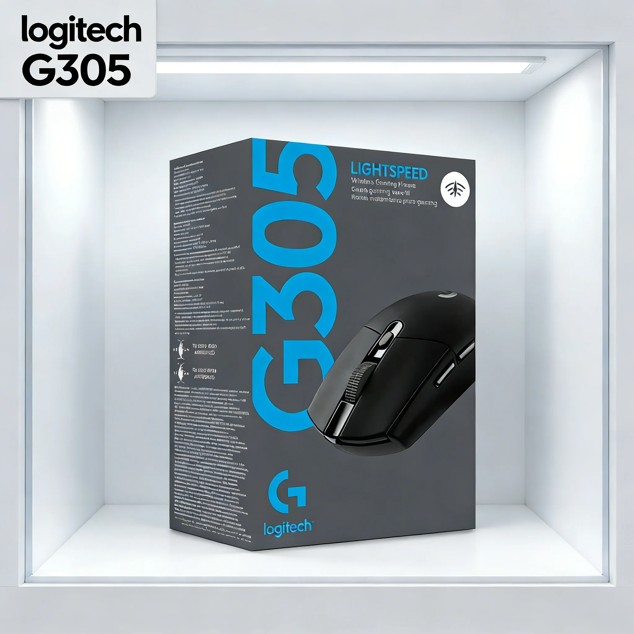 Logitech G304/G305 Wireless Gaming Mouse-Low Report Rate High Precision Tracking Lightweight Ergonomic Design for Comfortable Us