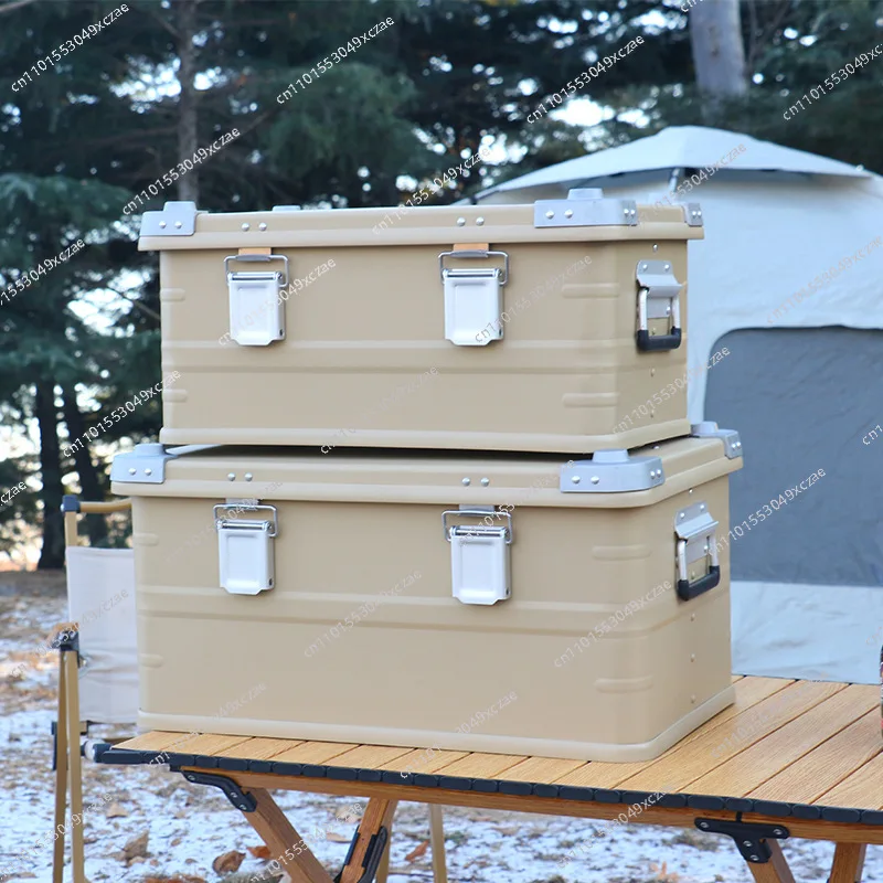 

30L 50L Outdoor Aluminum Alloy Camping Storage Case Suitcase Large Capacity Convenient Luggage Storage Case Sub-Finishing Box