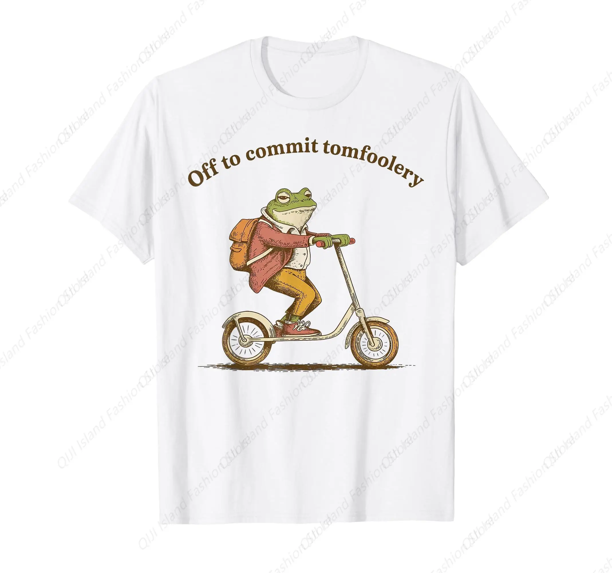 

Frog Toad Cottagecore Off to Commit Tomfoolery T-Shirt