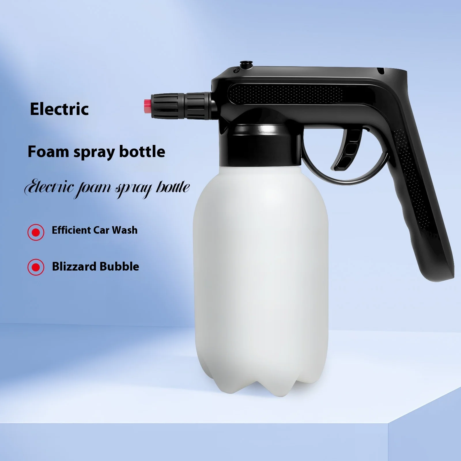 Professional Rechargeable Electric Foam Sprayer, 1.5L Handheld Car Wash Sprayer for Auto Cleaning & Detailing