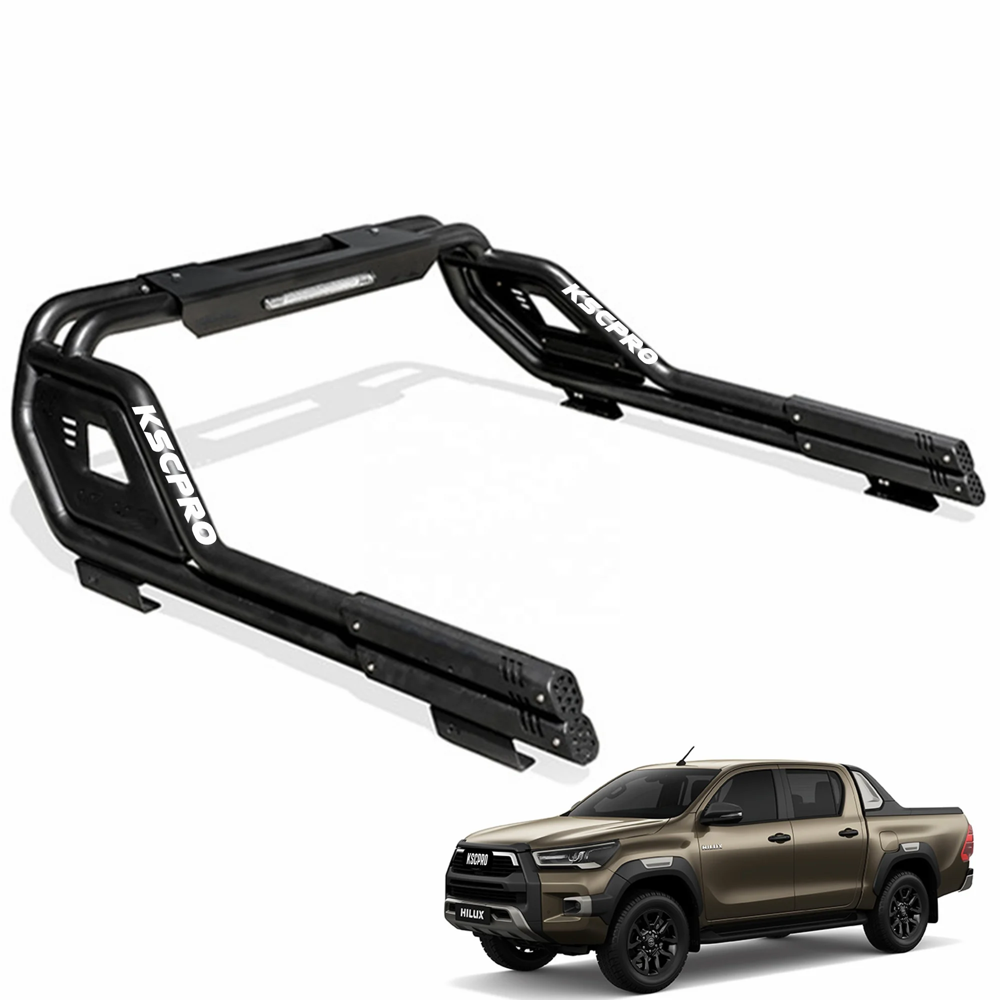 KSCPRO Off-Road Pickup Bed Chase Rack Roll Bar For Toyota Hilux 2022