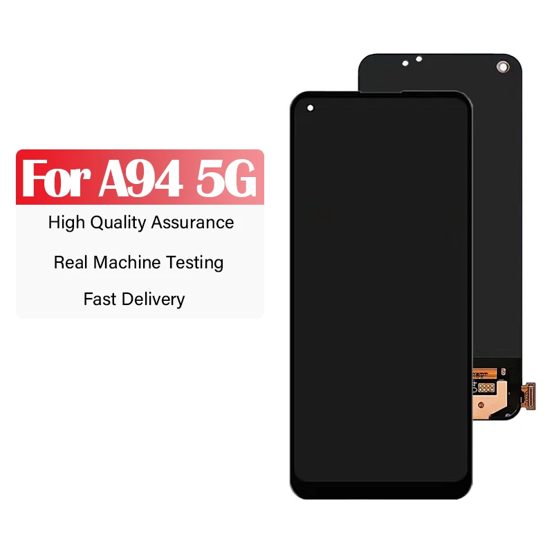 OLED LCD for 6.43 inches OPPO A94 5G CPH2211 LCD Touch Screen Digitizer Assembly with Repair Tool and Glue For Reno4 se/Reno5 Z