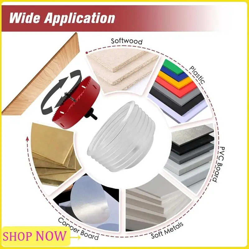 

Especial 6Inch Hole Saw With Dust Bowl For Recessed Lights,3/8In Hex Shank Mandrel Drill Dust Bowl For Drywall,Ceiling Drilling