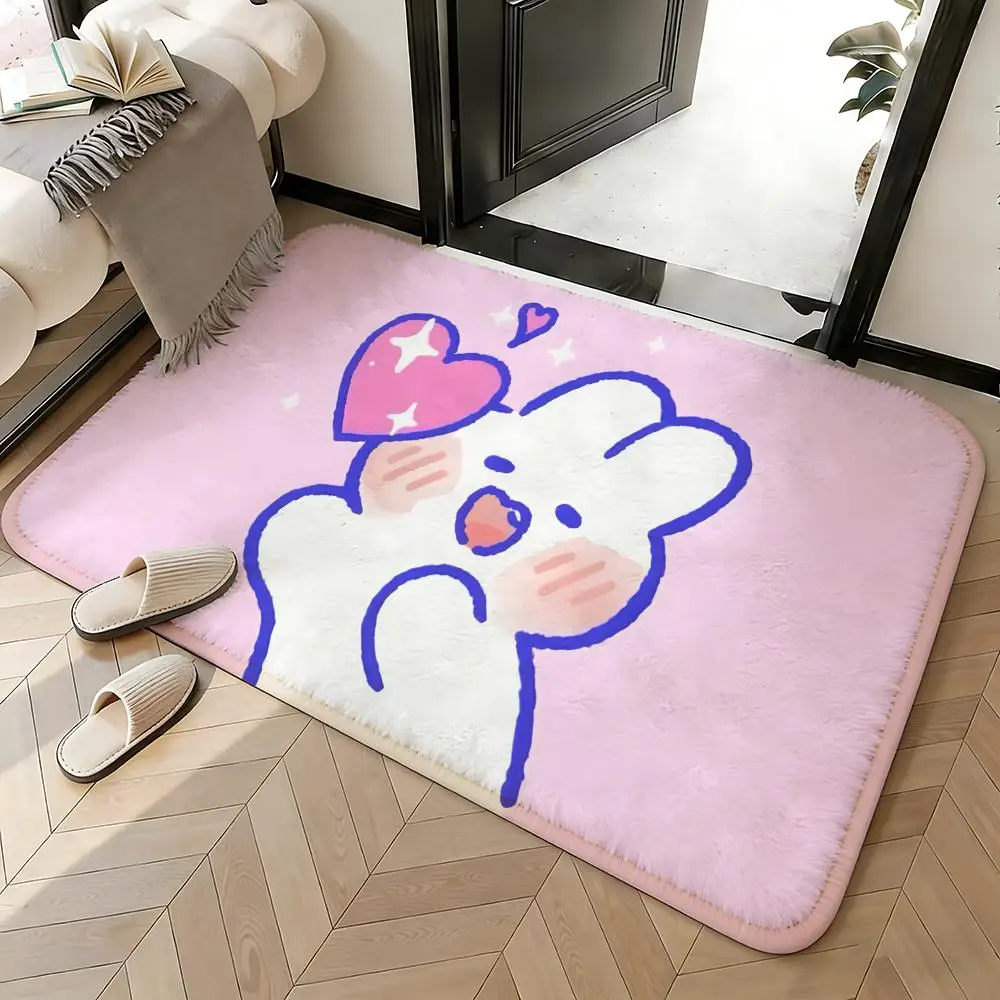 Soft Absorbent Non-Slip Rug Character Mongmong Floor Mat Home Decor Doormat Bedroom Floor Mat Shower Carpet