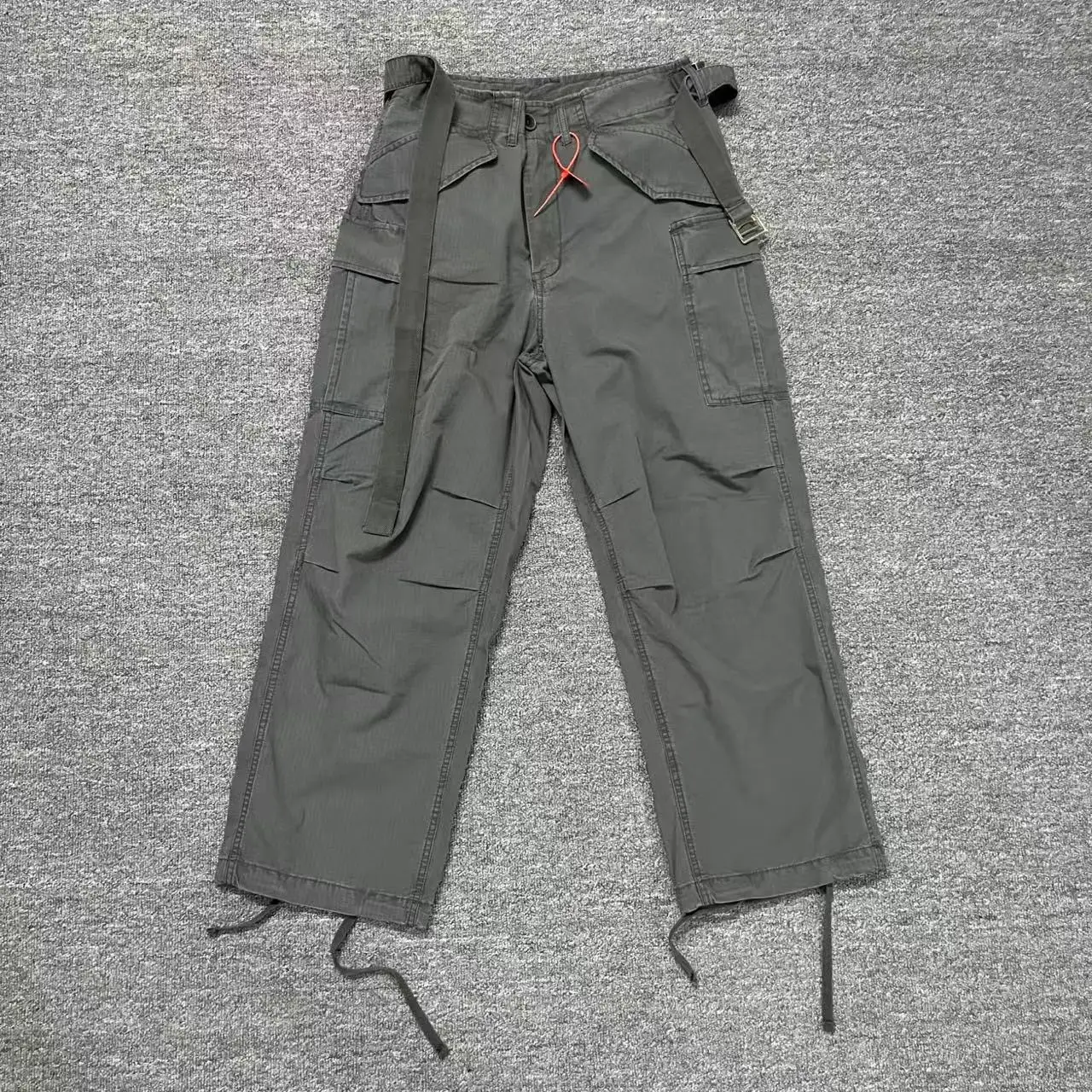 

FAR 25ss Korean Trend Spring Summer Waed Vintage keted Loose Fit Workwear Trousers ex Casual Pants Youthful Energy