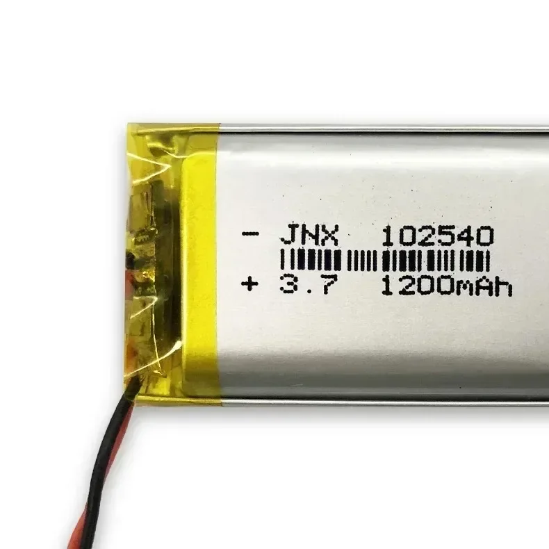 Brand New 102540 1200mAh 3.7V Rechargeable Li-Polymer Li-Ion Battery for Mp3 Mp4 Mp5 DVR GPS PDA Power Tools LED Light batteries