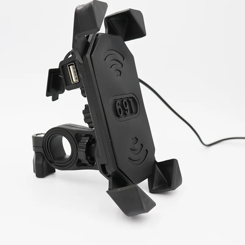 

Motorcycle Mobile Phone Charging Bracket, Car Mobile Phone Bracket with USB Charging, Motorcycle Car Charging