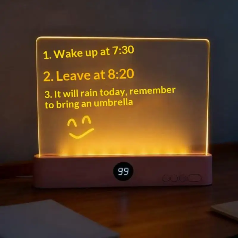 Reading Lamp Book Light Rechargeable Clear LED Flat Reading Light Dimmable Panel Plate Lamp 3 Colors Timer Full Page Light