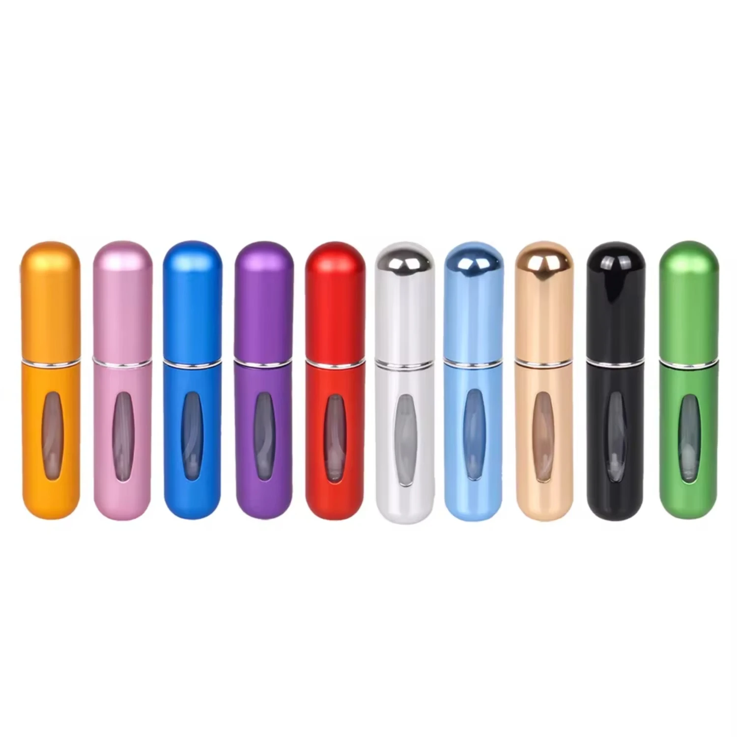 10pcs 5ml Perfume Refill Bottle Portable Mini Refillable Spray Jar Scent  Empty Cosmetic Containers Atomizer  Travel Tool