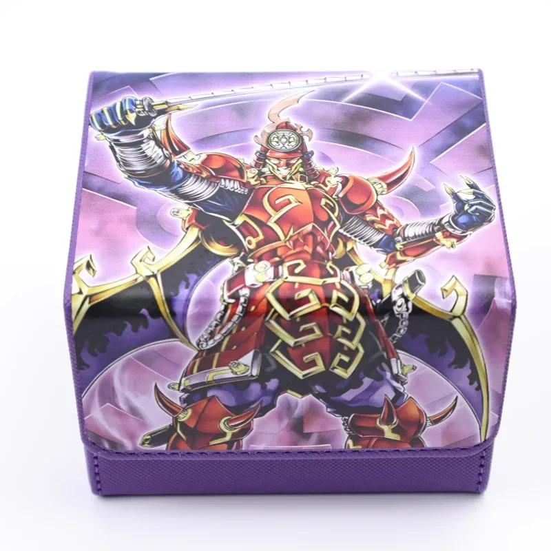 YuGiOh Six Samurai Animation Characters Self Made Leather Card Storage Box Center Card Anime Classics Game Collection Cards Toy