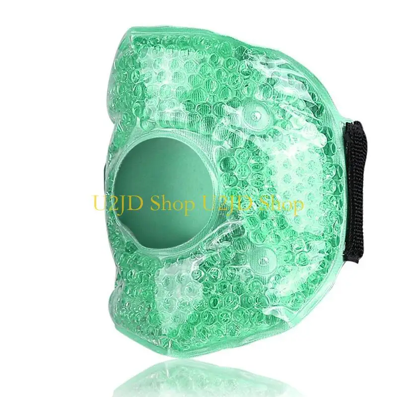 U2JD Reusable Hot & Cold Gel Beads Ice Pack with Elastic Adjustable Strap for Knee