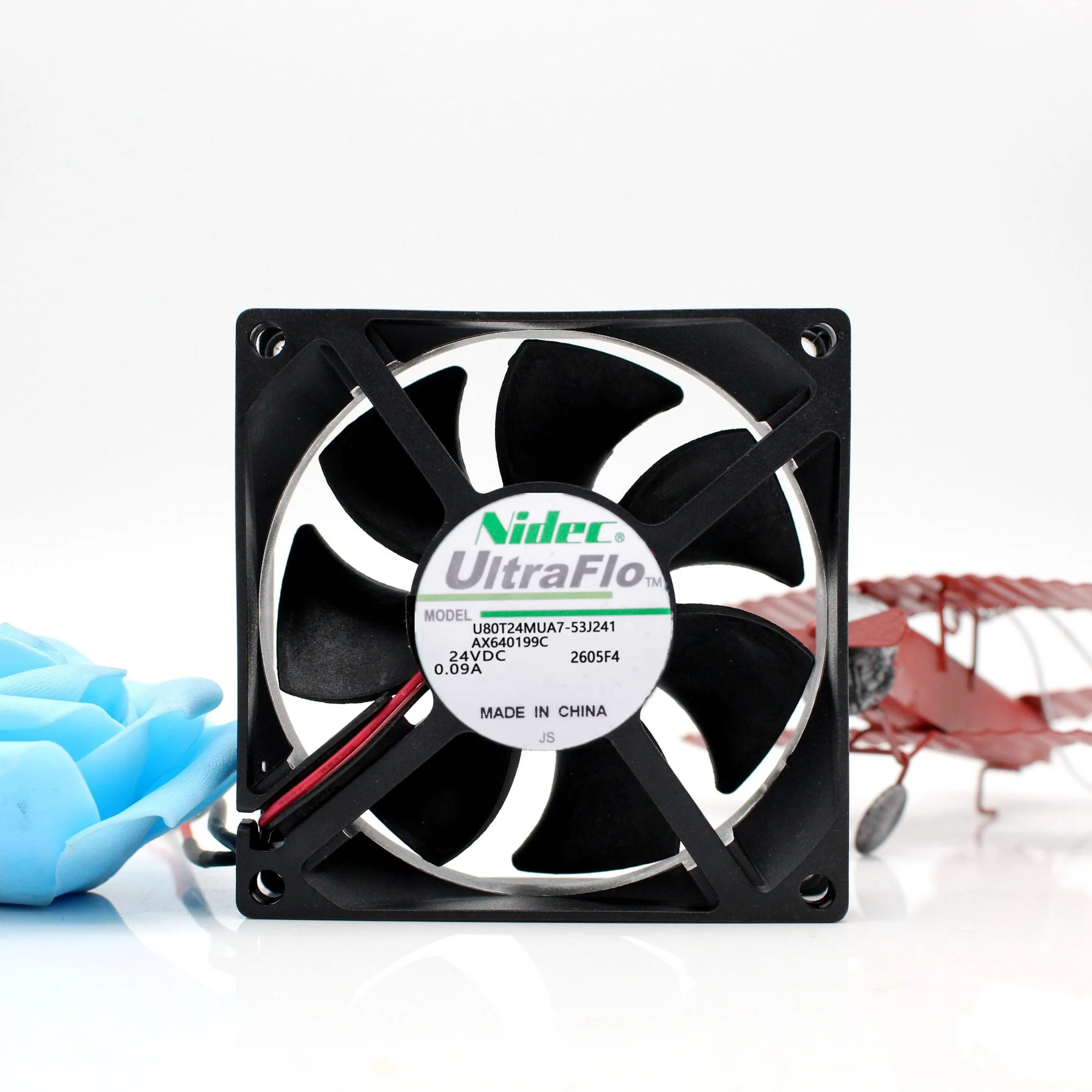 NEW ORIGINAL U80T24MUA7-53J241 24V 0.09A 8025 80x80x25mm COOLING FAN RADIATOR