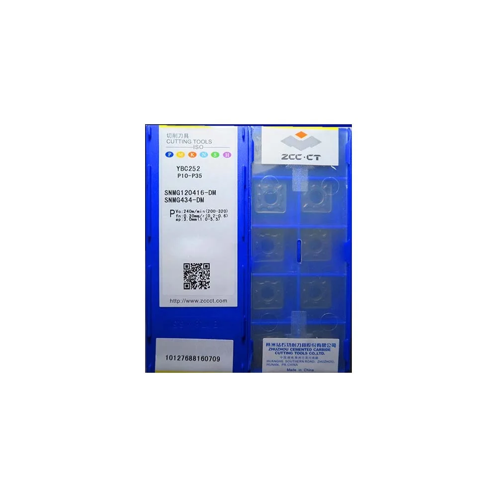 ZCC CT Original Carbide Turning Inserts SNMG SNMG120408 SNMG120404 TC YBD152C SNMG120408 SNMG190616 ER YBM253