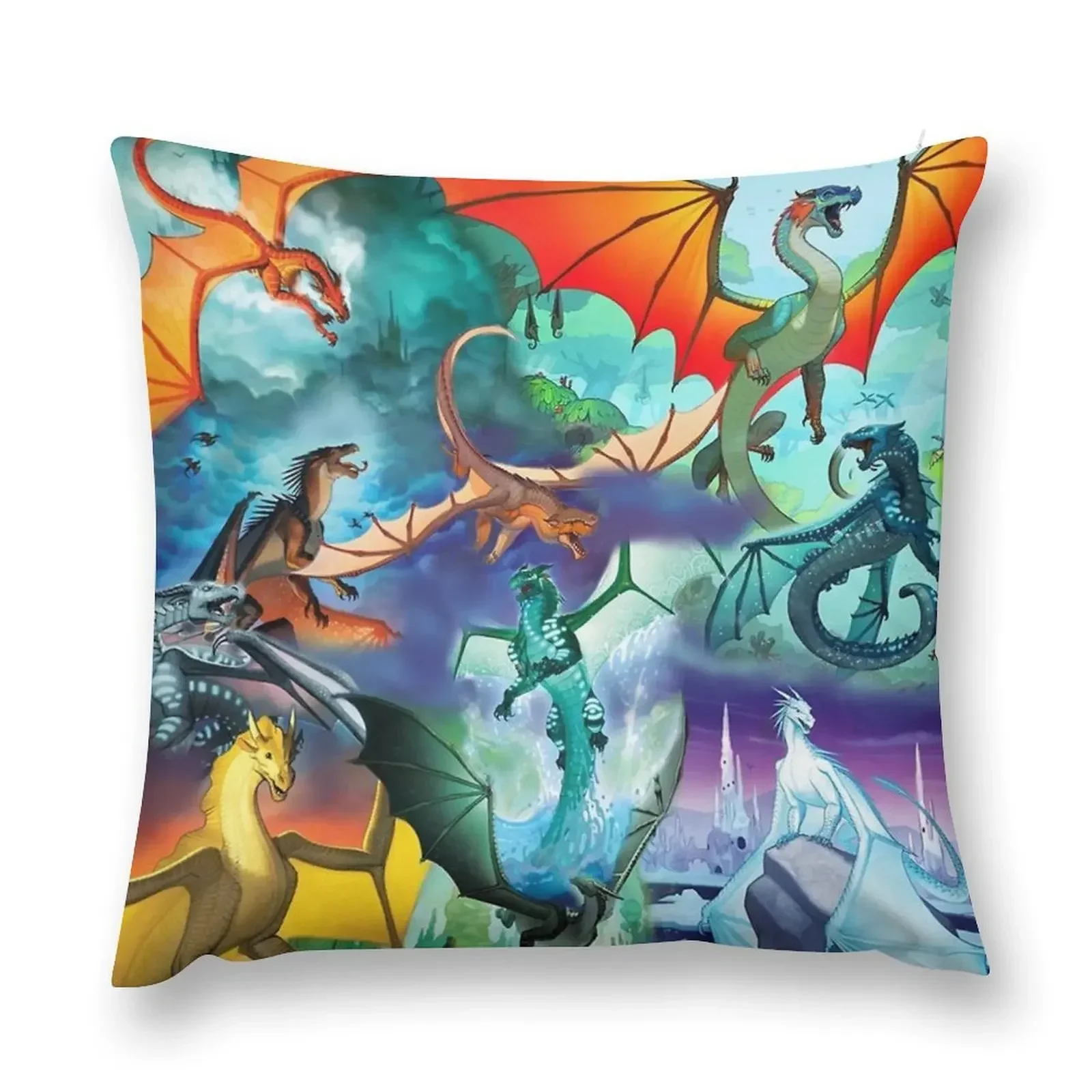 

Wing of fire all dragon Pattern Background Throw Pillow Sofa Cushions luxury home accessories Sofas Covers pillow