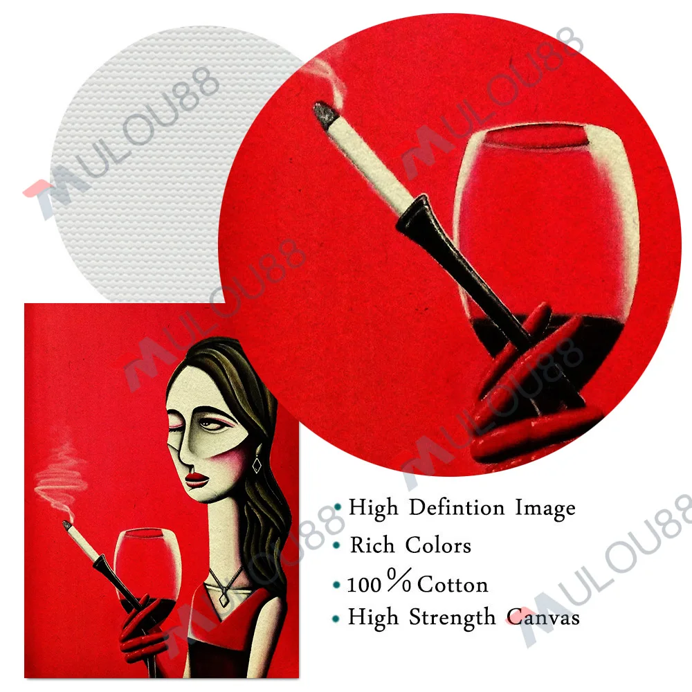الرجال والنساء الحضرية الشرب مجردة الرسم على لوحات القماش الجدارية الحد الأدنى موضة الحياة الخيال ملصق فني طباعة ديكور المنزل
