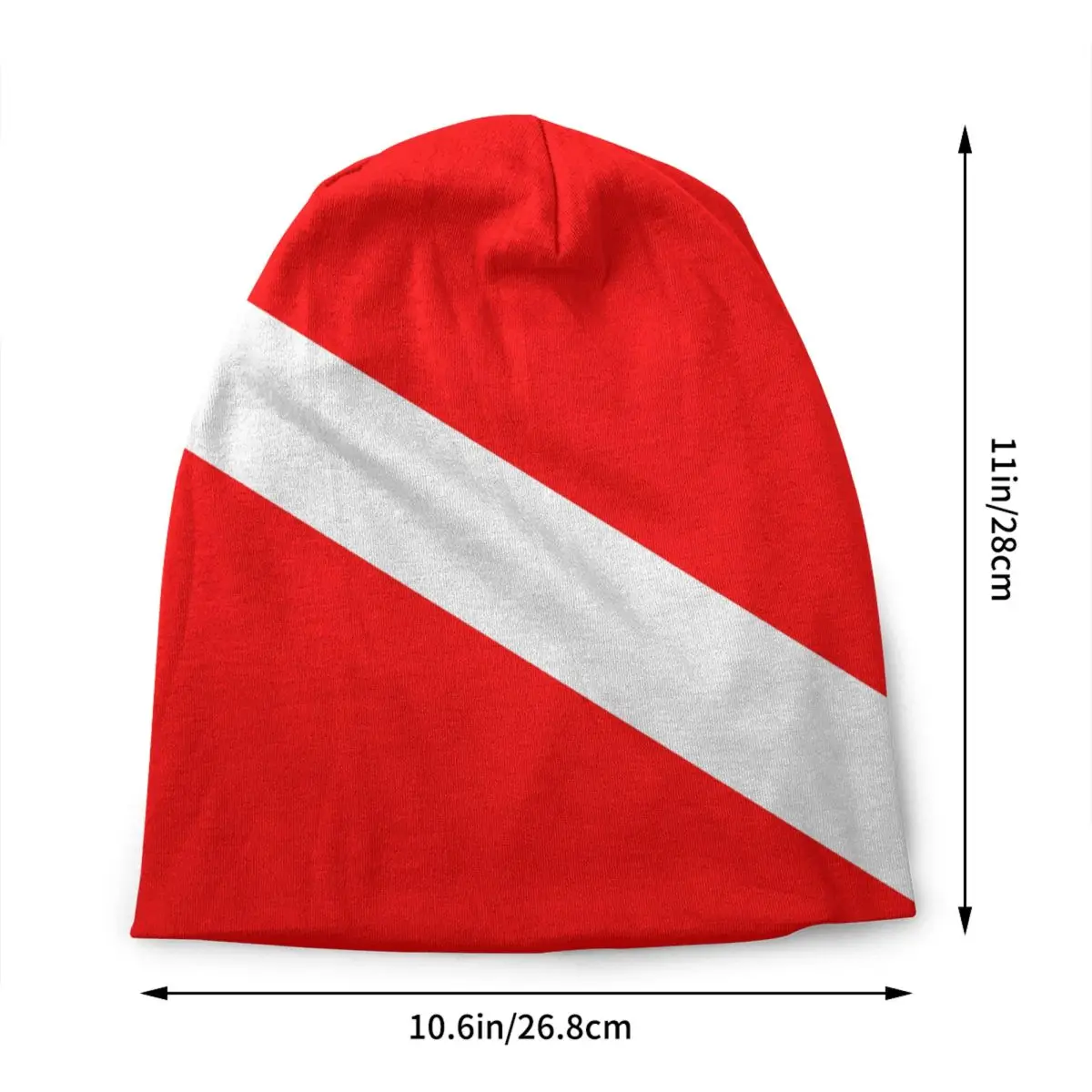 Custom Scuba Dive Flag Protects Divers Sport Beanie Cap Unisex Warm Bonnet Homme Knitted Hats Fashion Outdoor Ski Beanies Hats