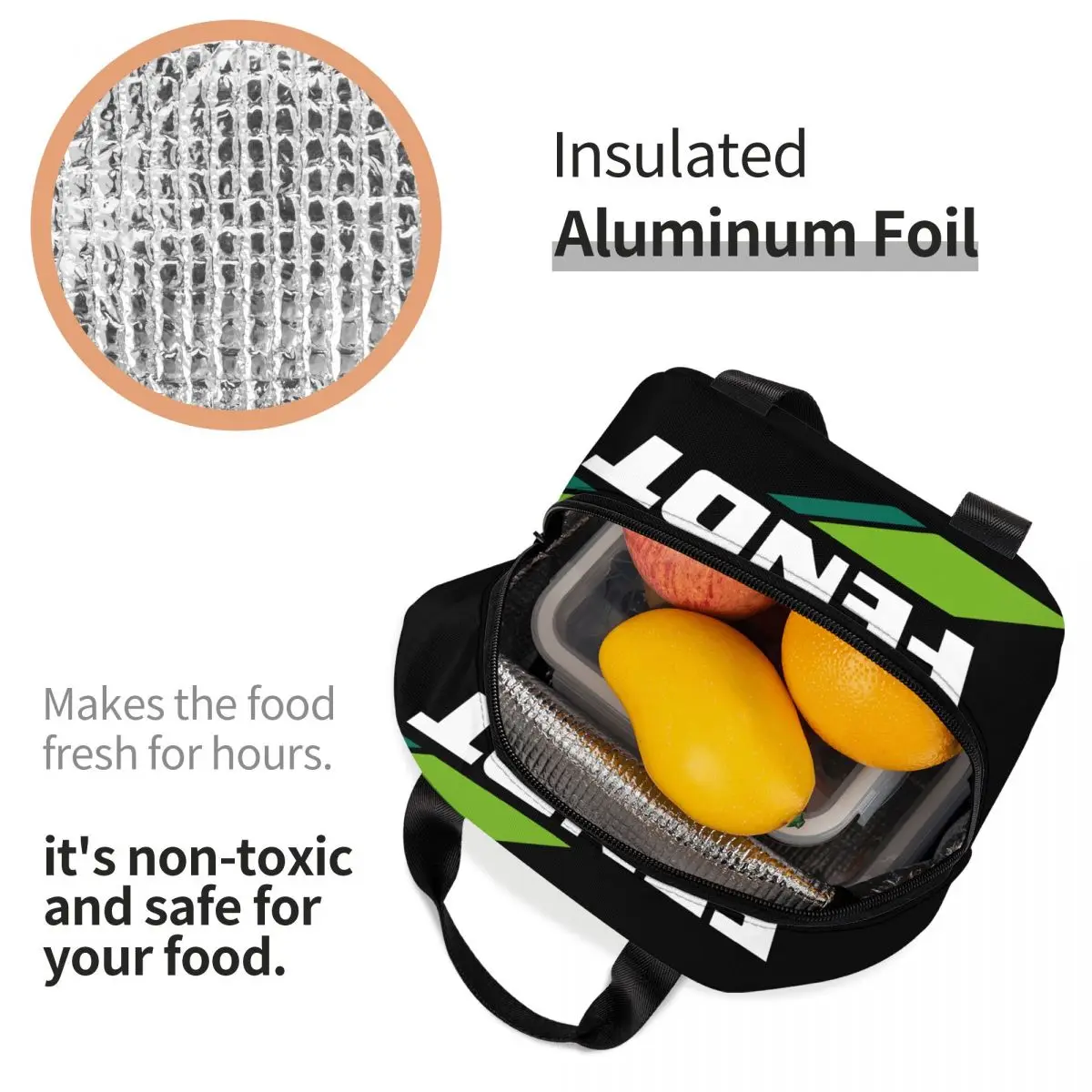 Custom Fendt Tractors Logo Insulated Lunch Bags for School Office Portable Cooler Thermal Lunch Box Women Children