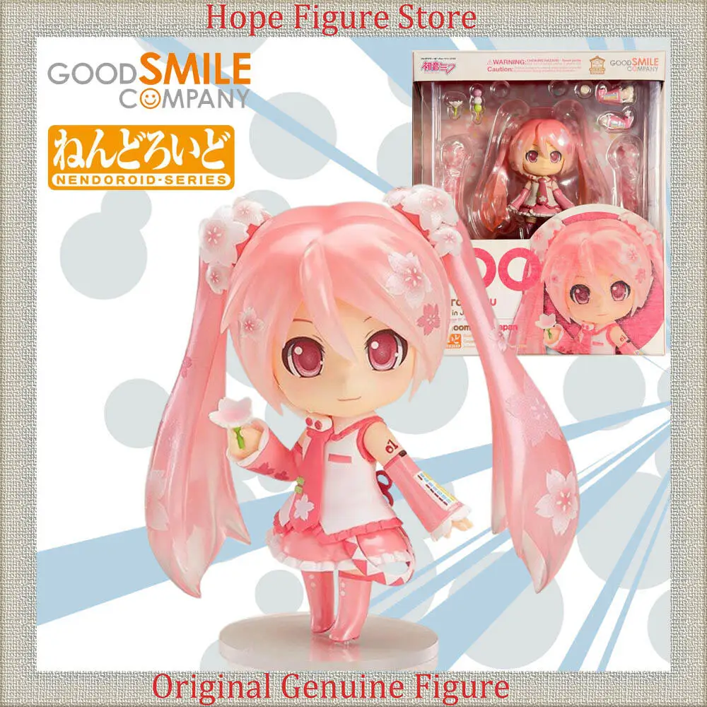 

Officially Licensed Goodsmile Nendoroid Bloomed in Japan Sakura Miku Figure Anime HATSUNE MIKU Action Model Toy
