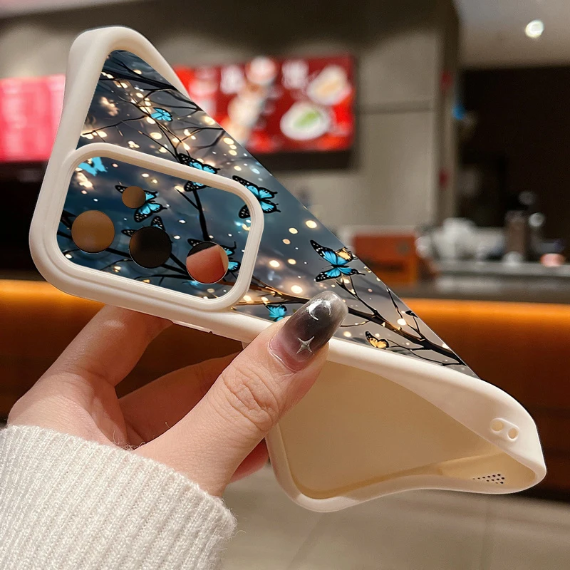 Glow In The Dark Butterfly Print Phone Case For Samsung Galaxy S26 S25 S24 S23 S21 Ultra S25 Edge S24 S25 FE S22 Plus Soft Cover - view 5