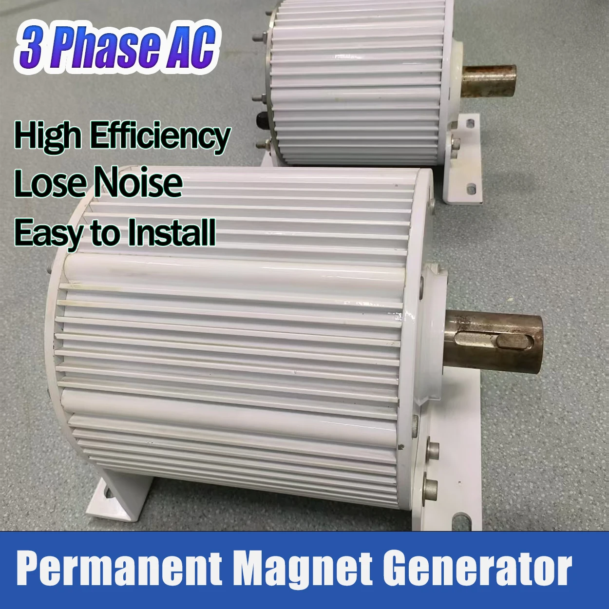

Electric Alternator Generator Low RPM Motor Permanent Magnet Rare Earth Turbine 96V 110V 120V 220V 380V With Base