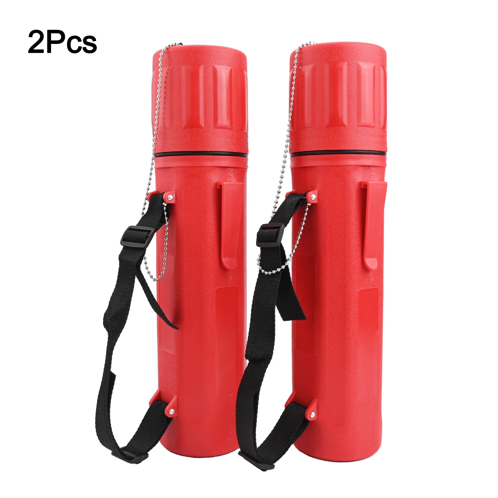 2pcs Red ABS Welding Rod Storage Tube 14 Inch Airtight Electrode Holder Container For Professional Welder DIY Workshop Tool
