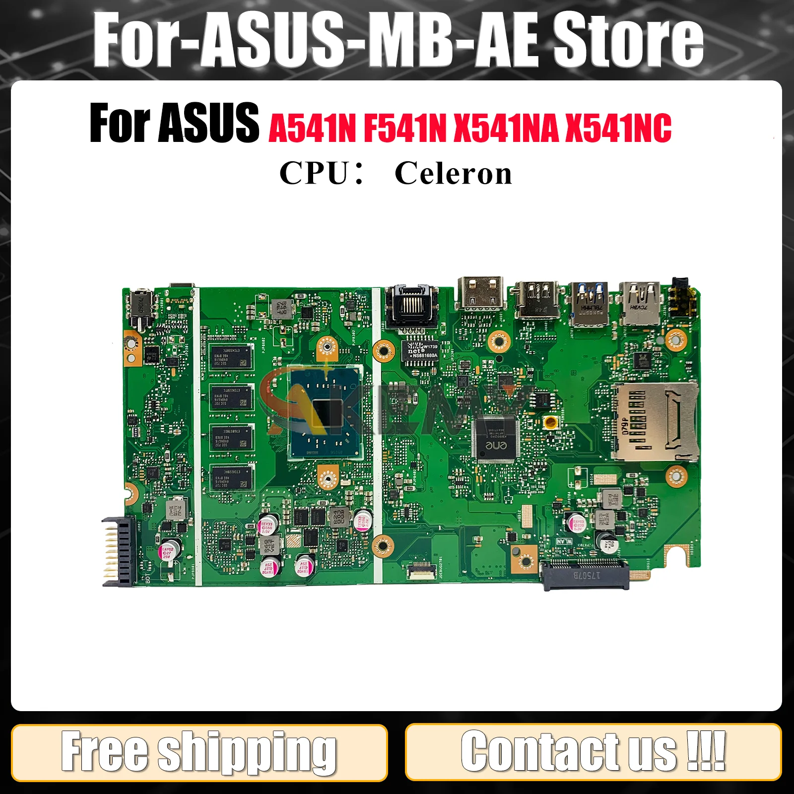 

X541NA Laptop Motherboard For ASUS VivoBook R541N F541N A541N X541N X541NC X541NA A541N Notebook Mainboard With Celeron CPU stk