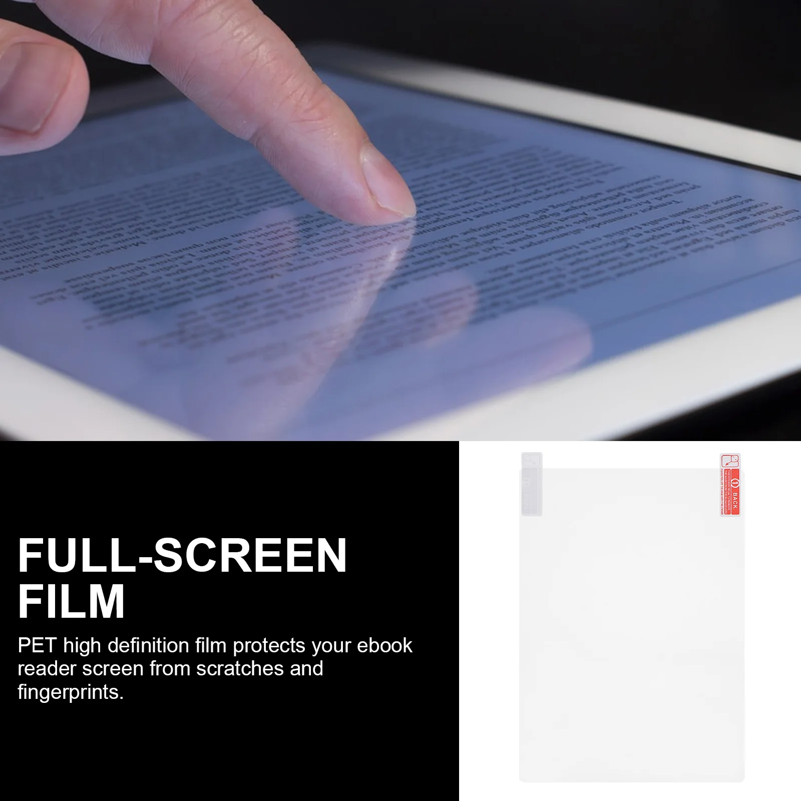 

10pcs 5 Screen Protector PET HD Film for 6 8 Inch Ebook Reader Full Cover Anti Fingerprints Scratch Proof