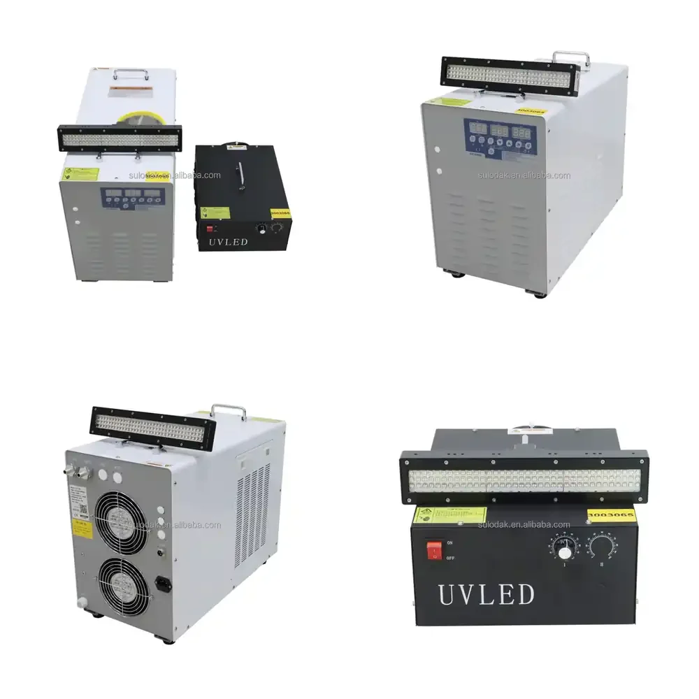 SULODAK SU-3003065D High Power UV LED Curing Lamp and System 1600 to 2100 W 395 nm with Water Cooling Controller for