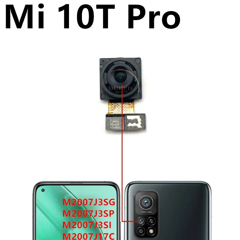 For Xiaomi Mi 10T Pro 5G Original Back Backside Selfie Facing View Small Rear Camera Module Flex Frontal Replacement Spare Parts