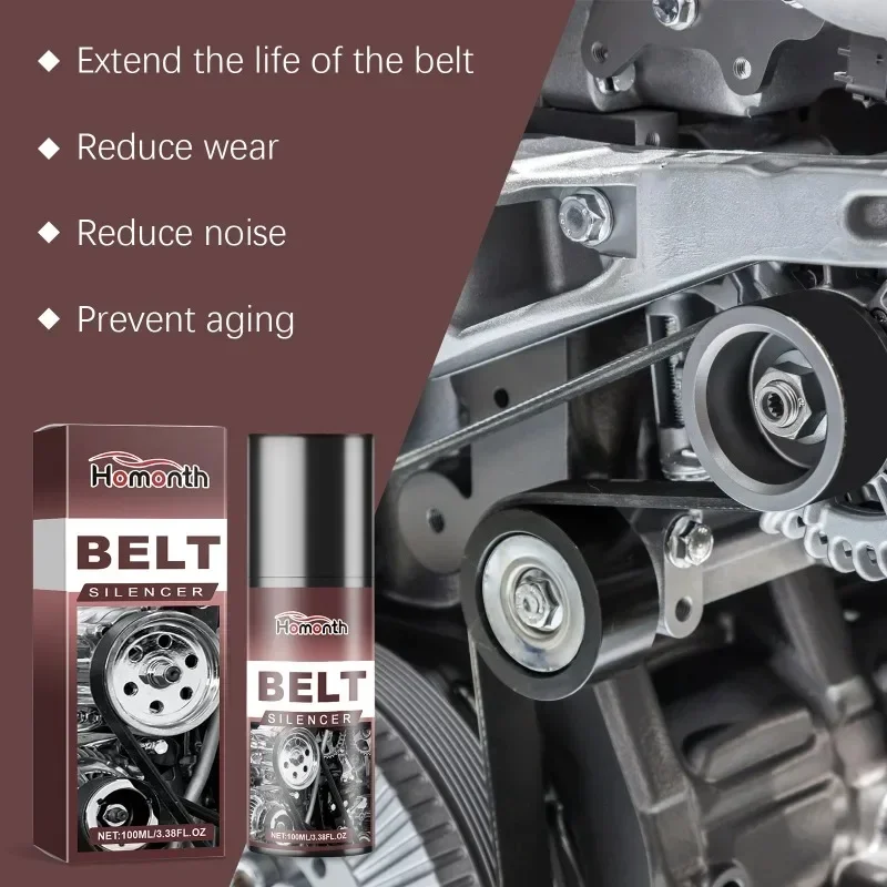 Car Belt Dressing Spray Noise Lubrication Protection Spray Auto Engine  Silencer Prolongs Belt Maintenance Agent