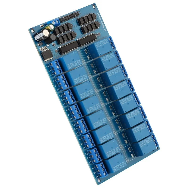 16 Channel Relay Module Electromagnetic Board For ARM/AVR PIC PLC Low Level Trigger12V