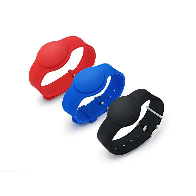 10pcs/Lot 13.56Mhz Adjustable Silicone Wristband Bracelet NFC 215 Smart Proximity Card Waterproof for All NFC RFID Phone