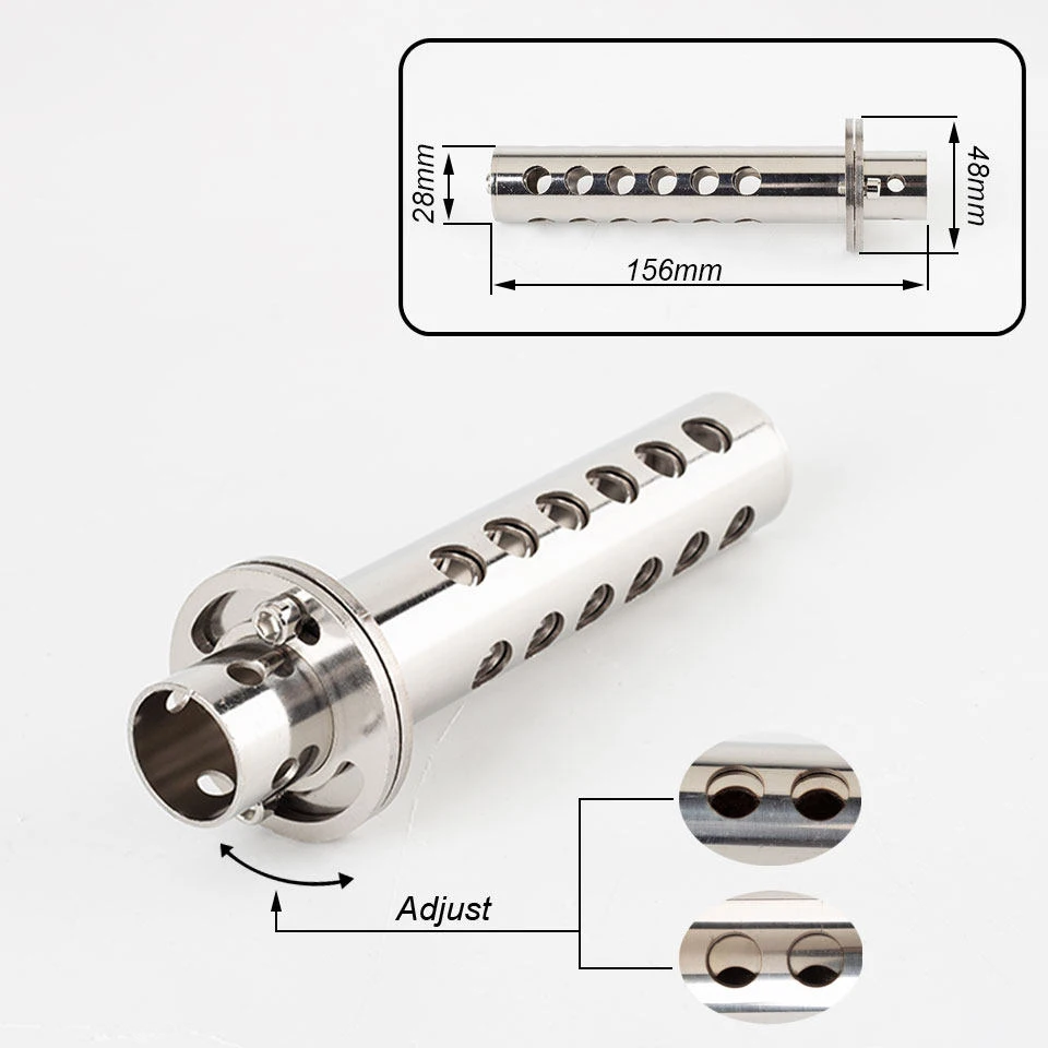 Universal 48MM 51MM motorcycle exhaust system Rotating Adjustable Motorcycle Exhaust Stainless Steel DB Killer slip-on