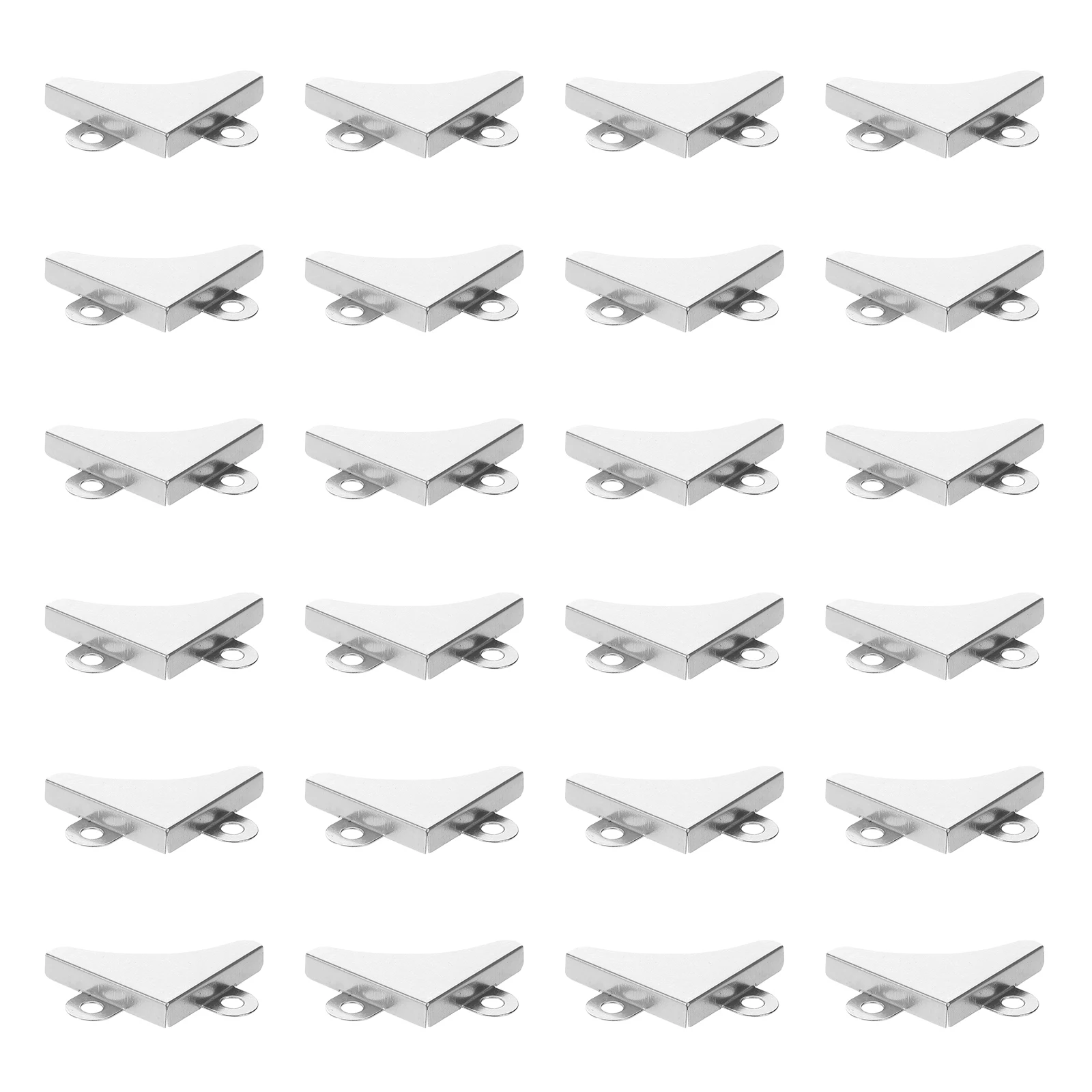 

50 Pcs Bathroom Mirror Clip Corner Bracket Fastener Braces Holder Brackets for DIY Frames